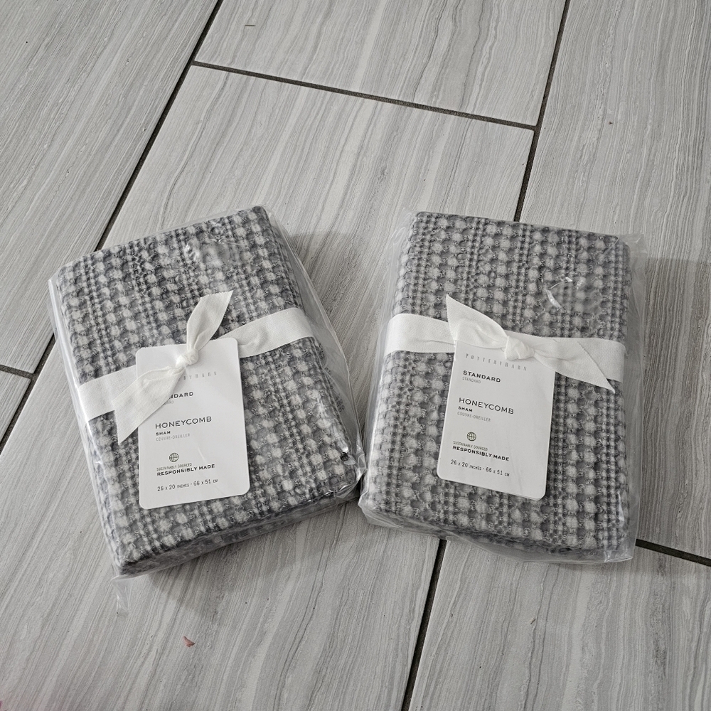 Pottery Barn Honey Comb Shams